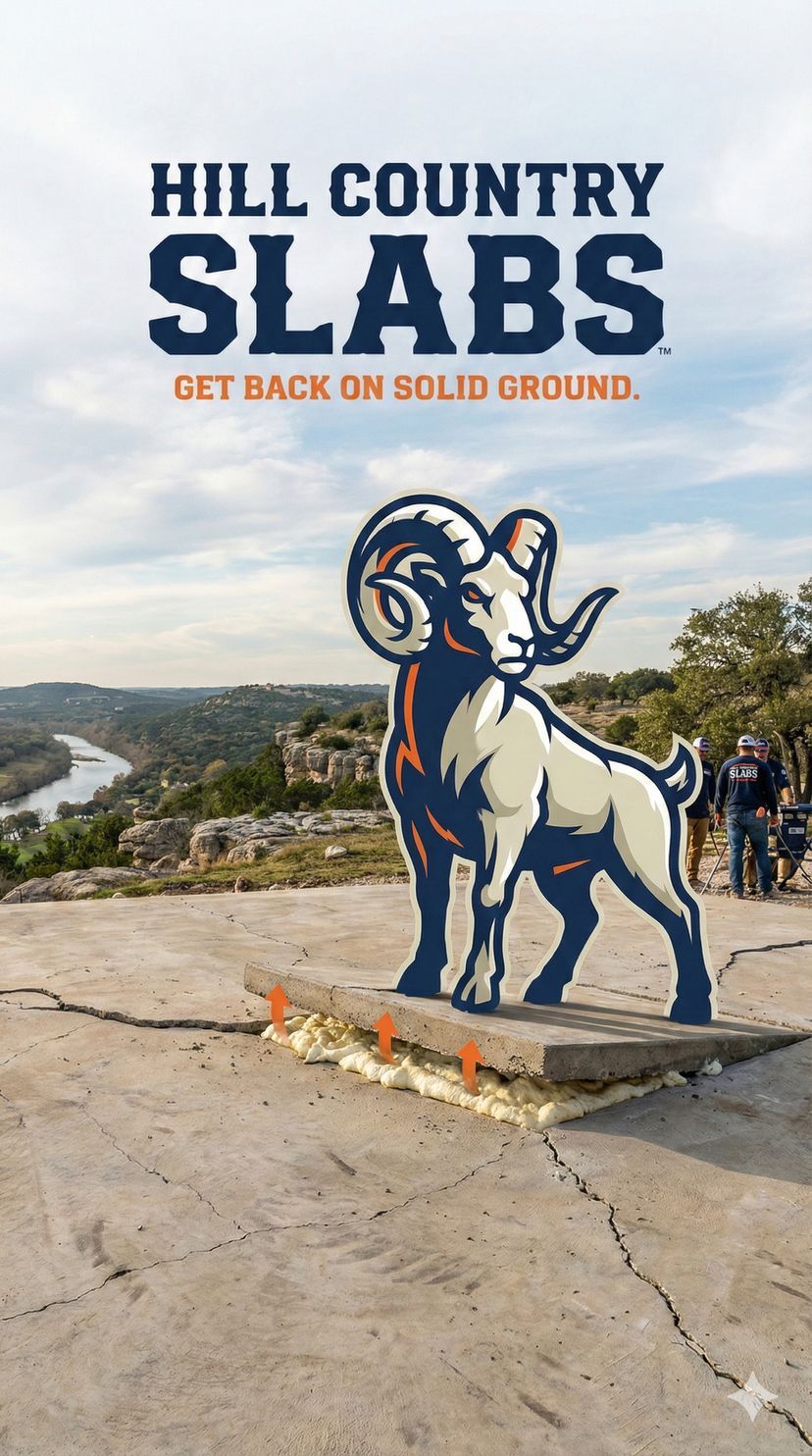 Hill Country Slabs — concrete leveling with polyurethane foam injection in the Texas Hill Country